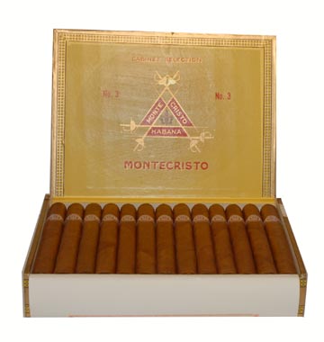 Montecristo No 3 - Box of 25 Havana Cigars
