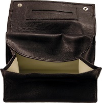 Falcon large button-up box pouch with paper holder