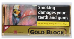 Gold Block Pipe Tobacco - 5 Packets of 40gms