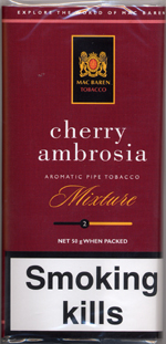 Mac Baren Red Ambrosia (Formerly Cherry Ambrosia) Pipe Tobacco - 5 Packets of 40g