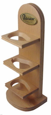 Wooden Pipe Rack for 3 pipes - Vertical
