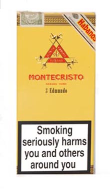 Montecristo Edmundo - Packet of 3 Havana Cigars
