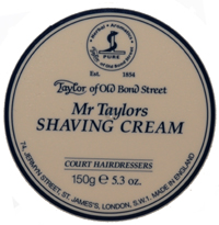 MrTaylor's Shaving Cream in 150gm Tub