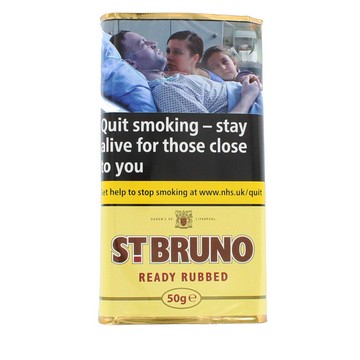St Bruno Ready Rubbed Pipe Tobacco - 5 Packets of 50gms