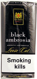 Mac Baren Black Ambrosia Pipe Tobacco - 5 Packets of  40g