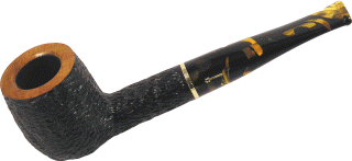 Savinelli Oscar Tiger Pipe Rustic -106 with 6mm Filter