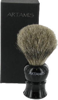 Pure Badger Shaving Brush with Black Coloured Handle