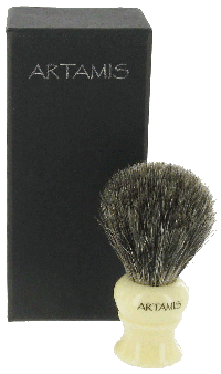 Mixed Badger Shaving Brush with Ivory Coloured Handle